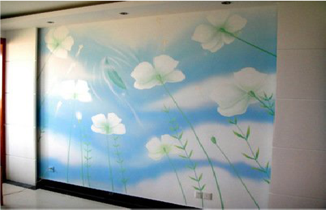  延津县画墙绘怎么画好白云的蓬松感？