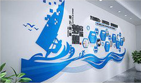 延津县海浪主题文化墙如何设计？