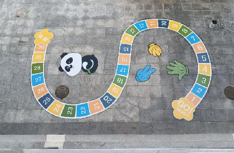  延津县地面游戏彩绘