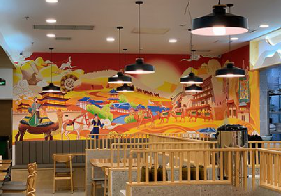  延津县商业空间彩绘介绍。