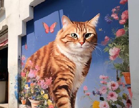  延津县自己绘制有个性的手绘墙