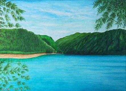  延津县在墙绘中，如何绘画绿水青山？