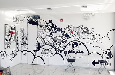  延津县手绘墙并非传统涂鸦。