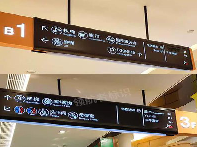  延津县如何通过商场标识牌引导客流分布？